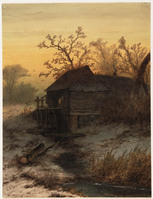 CC 012
<br/>
Winters landschap met watermolen
<br/>
<em>Hoppenbrouwers, Johannus Franciscus</em>